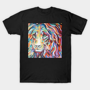 Colorful Lion Painting T-Shirt